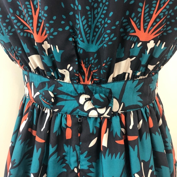 ❌SOLD❌Anna Sui For Anthropologie Fawn Silk Blouse - Picture 5 of 8